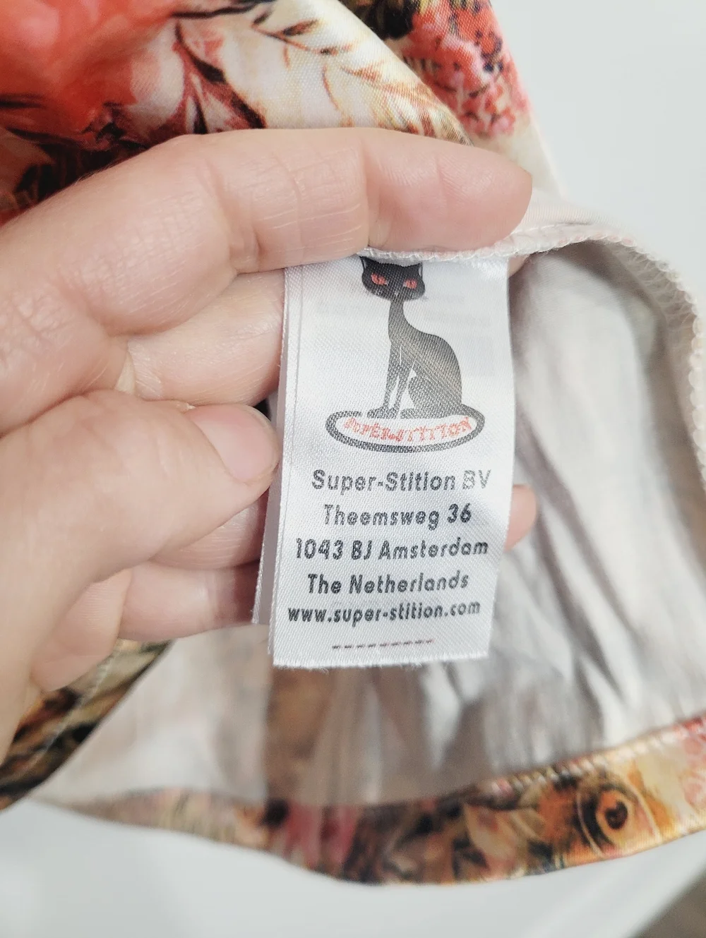 Super Stition Abstract Orange Floral Pattern Sleeveless Cocktail Dress Size XL - Picture 6 of 14